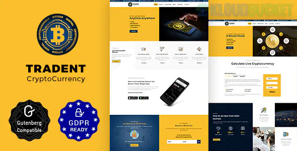 Tradent Cryptocurrency - Bitcoin, Cryptocurrency Theme 2.8