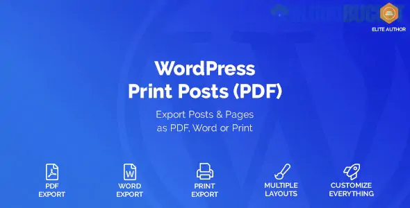 WordPress Print Posts & Pages (PDF) 1.5.12
