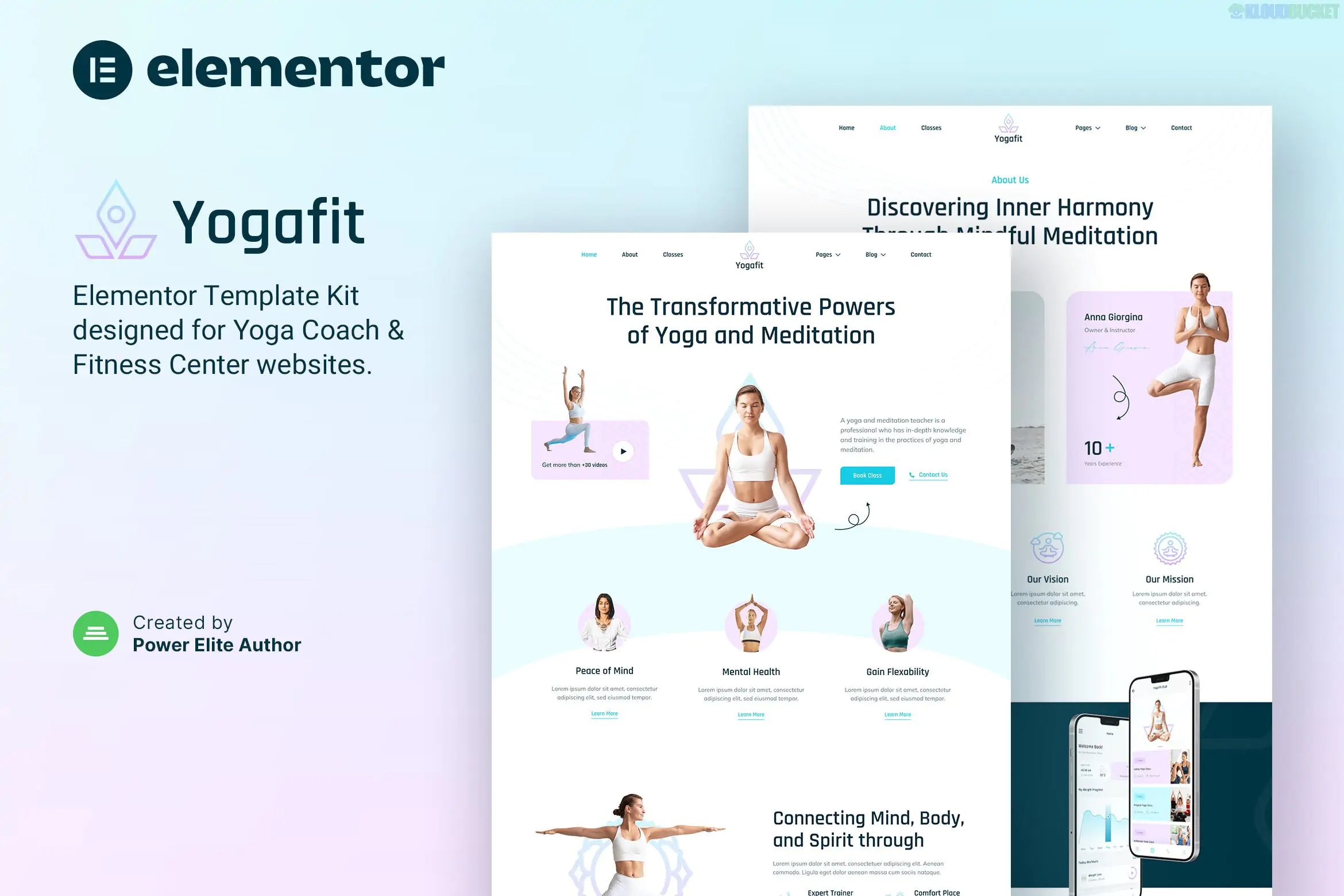 Yogafit – Yoga and Meditation Teacher Elementor Template Kit