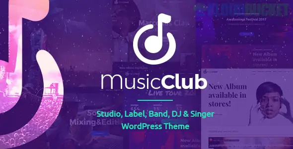 Music Club - Studio, Label, Band, DJ or Singer WordPress Theme 1.2.7