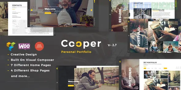 Cooper - Creative Responsive Personal Portfolio WordPress Theme 5.3