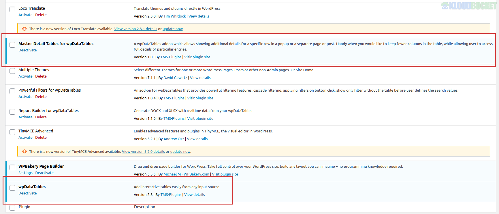 Master-Detail Tables for wpDataTables 2.0.3