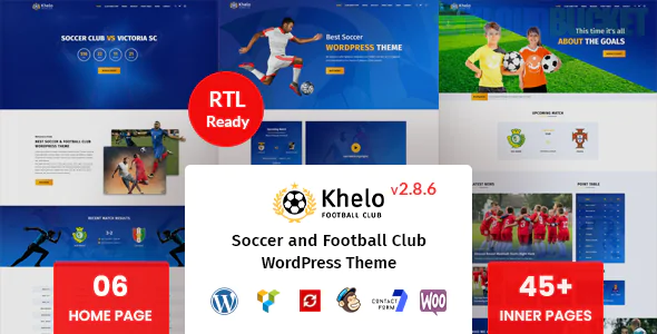 Khelo | Soccer & Sports WordPress Theme 2.8.3