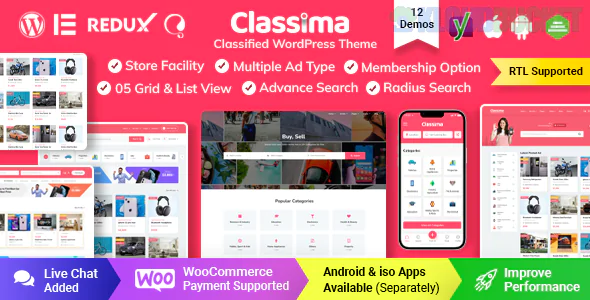 Classima | Classified Ads WordPress Theme 2.10.0