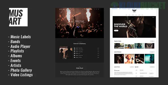 Musart - Music Label and Artists WordPress Theme 1.1.3