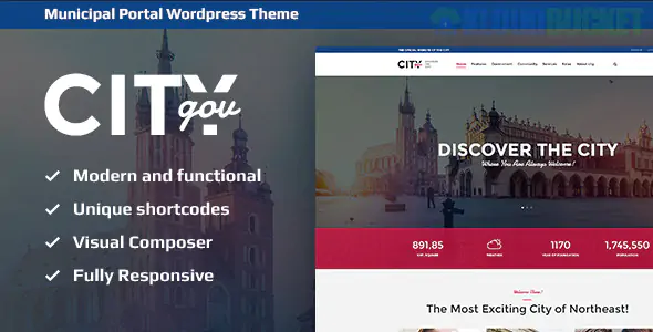 City Government & Municipal Portal WordPress Theme 1.9