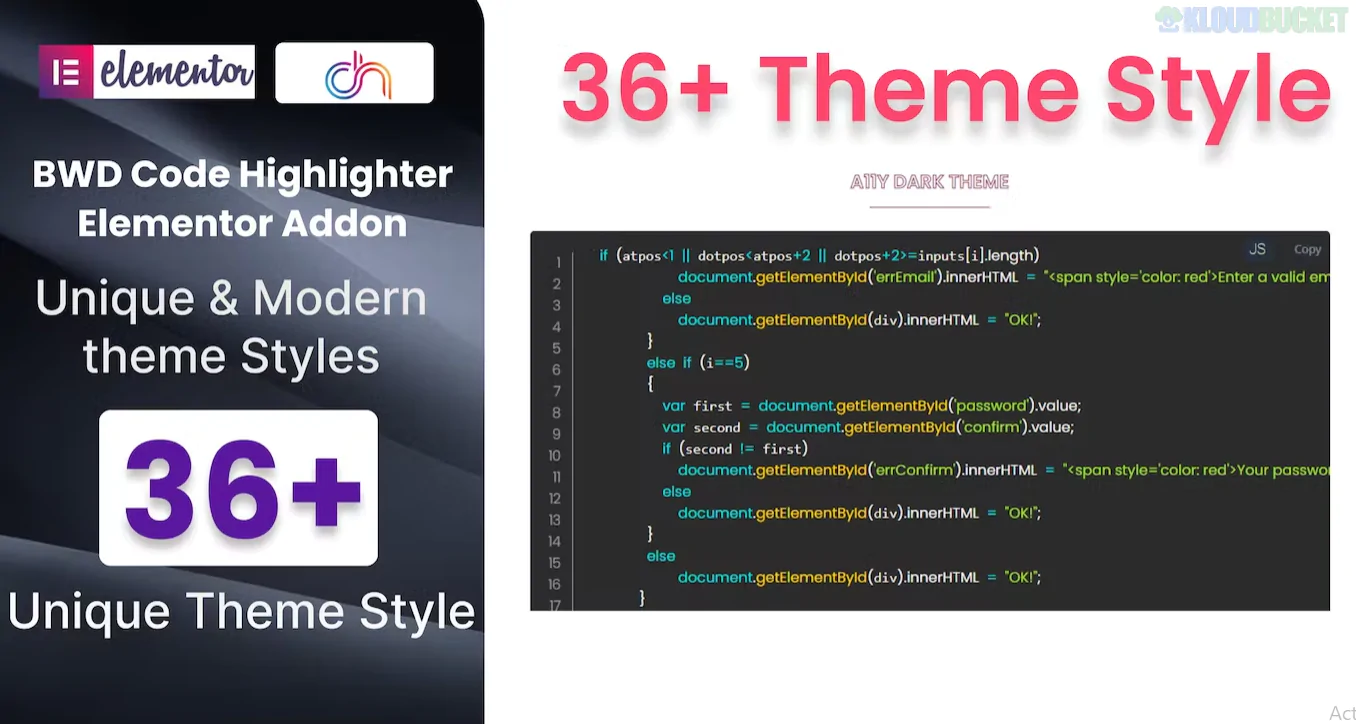 Code Highlighter Addon for Elementor 1.0.0