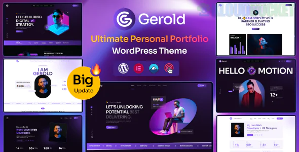 Gerold - Personal Portfolio WordPress Theme 2.0.0