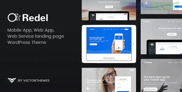 Redel - Responsive App Landing WordPress Theme 1.8.0