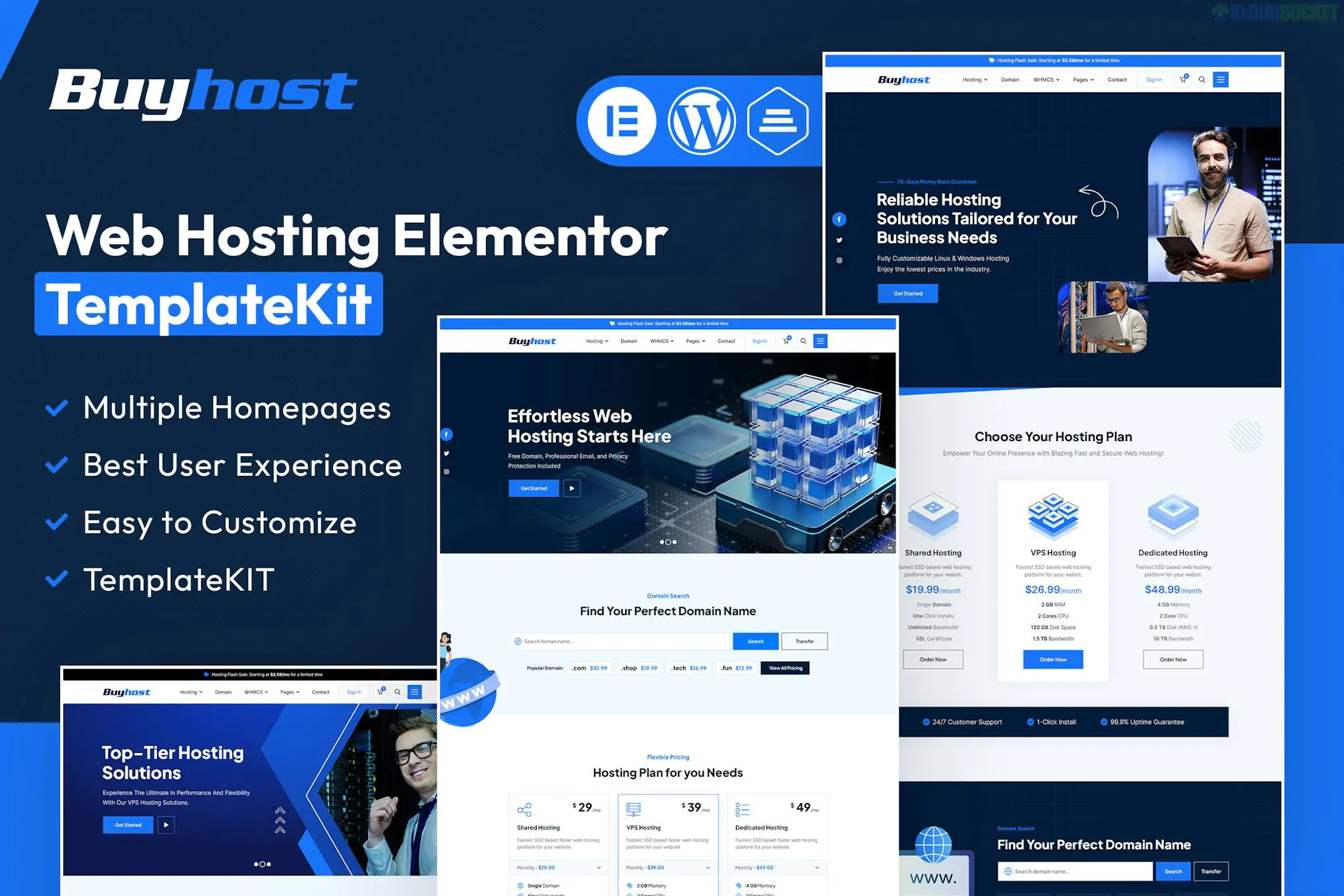 Buyhost - Web Hosting Elementor Template Kit 1.0.1
