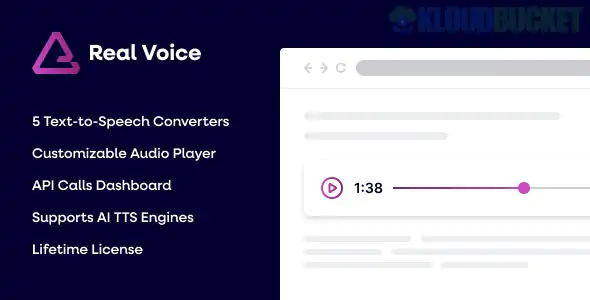 Real Voice - AI Text to Speech Plugin for WordPress 1.26