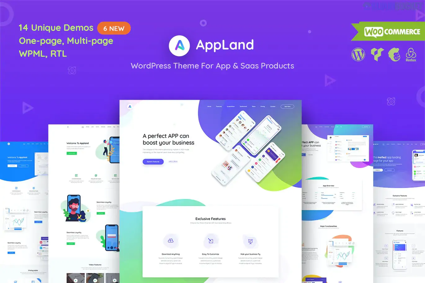 AppLand - WordPress Theme For App & Saas Products 2.9.4