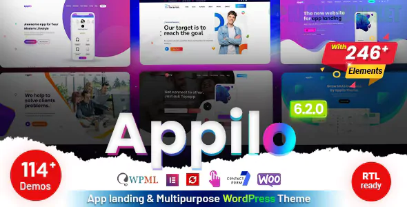 Appilo Theme | App Landing Page WordPress Theme 6.2.6