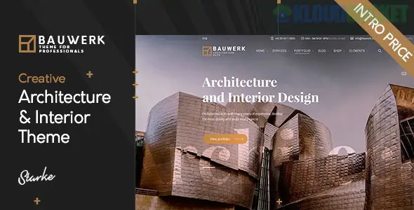 Bauwerk - Interior Design & Architecture WordPress Theme 1.0.0