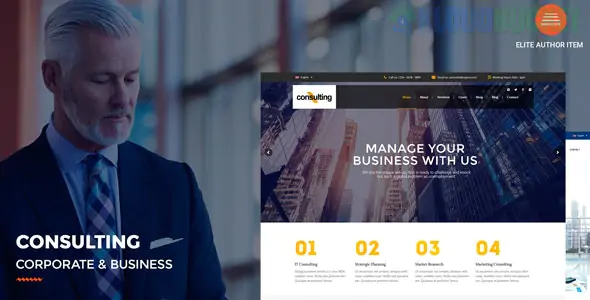 Consulting - Corporate and Business WordPress Theme 2.9