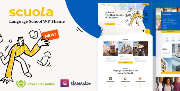 Scuola - Language School WordPress Elementor 10.1