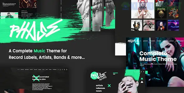 Phase - A Complete Music WordPress Theme for Record Labels and Artists 2.3.55