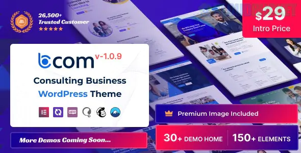 Bcom - Consulting Business WordPress Theme 1.1.6