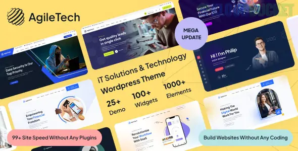 Agiletech - IT Solutions & Technology Multi-Purpose Elementor WordPress Theme 1.0.6