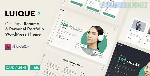 Luique - Personal Portfolio WordPress Theme 1.3.1