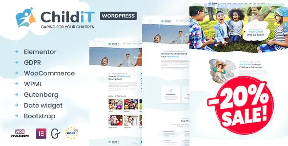 Childit - Kindergarten Elementor WordPress Theme 2.6