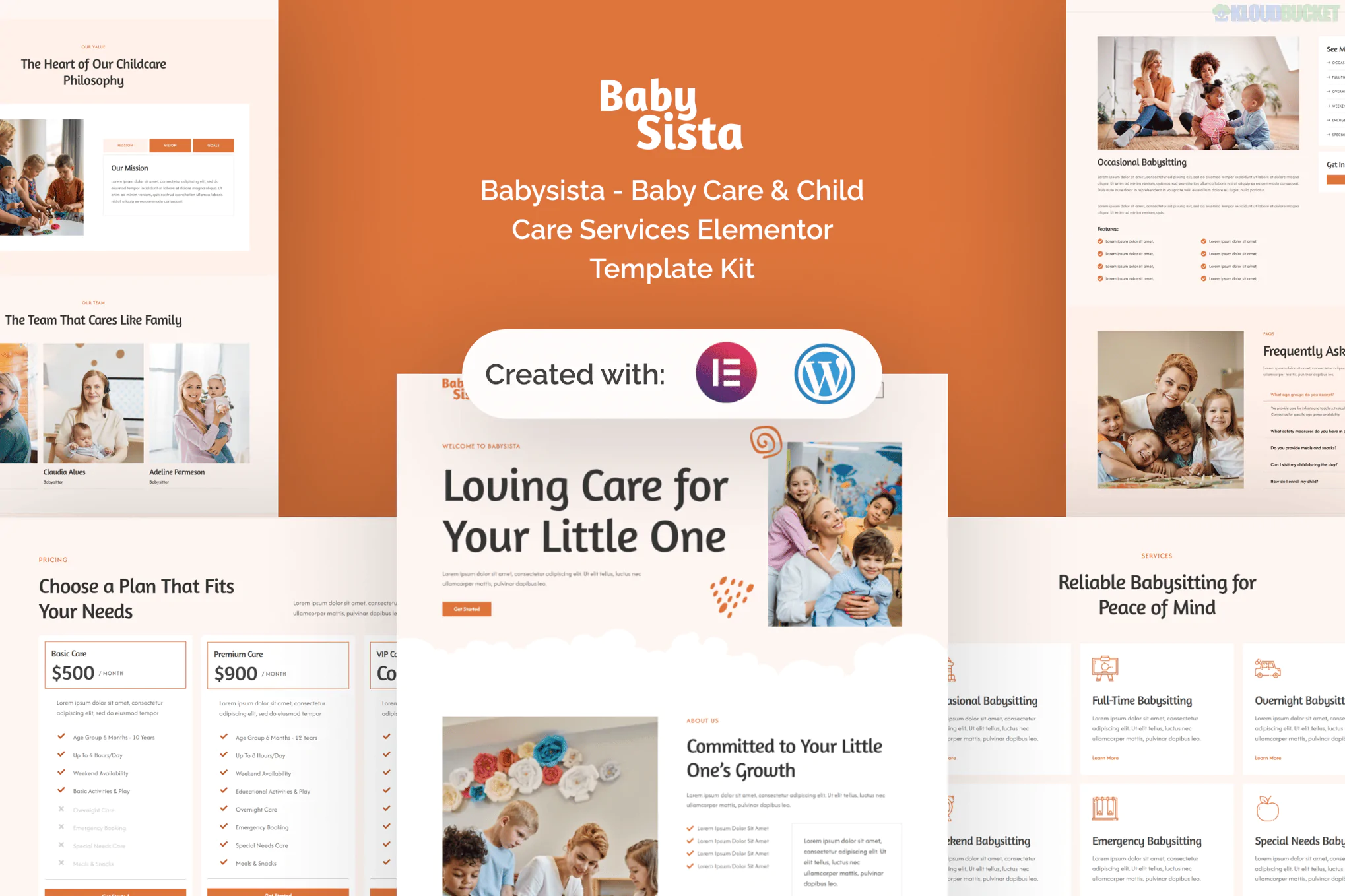 Babysista - Baby Care & Child Care Services Elementor Template Kit 3.2.1