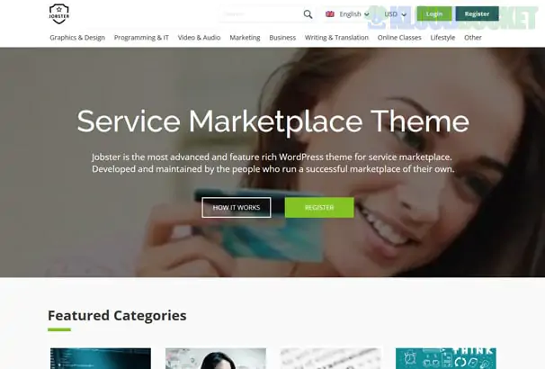 WPjobster | Service Marketplace WordPress Theme 6.3.1