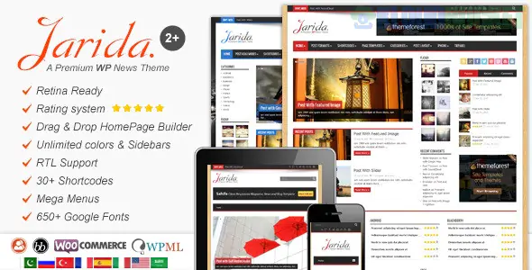 Jarida - Responsive WordPress News, Magazine, Blog 2.4.8