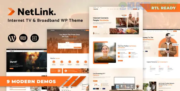 Netlink - Broadband TV & Internet Provider WordPress Theme 1.0.5