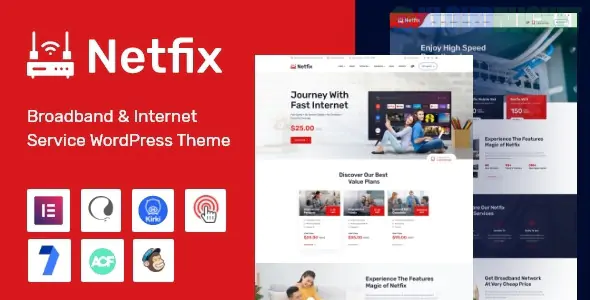 Netfix Theme | Broadband & Internet Services WordPress Theme + RTL 1.2.3