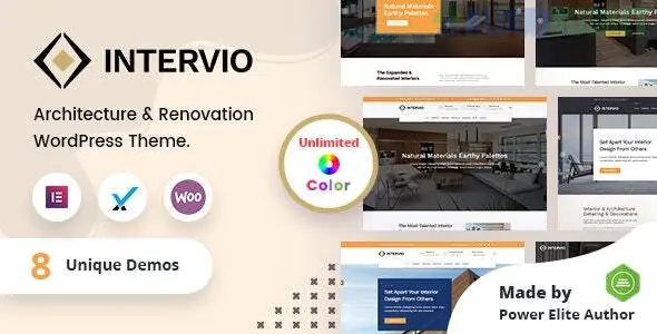 Intervio - Interior and Architecture WordPress Theme + RTL2.3