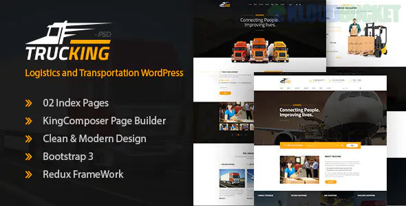 Trucking - Logistics and Transportation WordPress Theme 1.28
