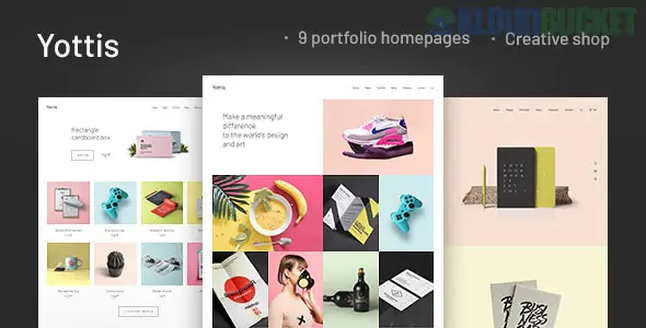 Yottis | Personal Creative Portfolio WordPress Theme + Store 1.0.8