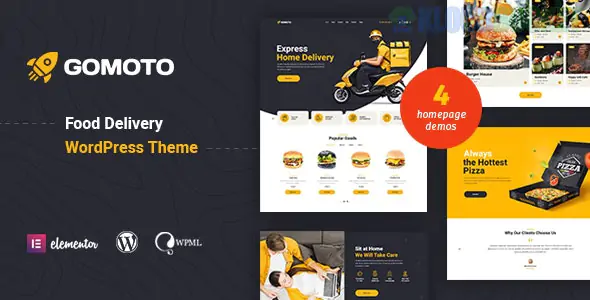 Gomoto - Food Delivery & Medical Supplies WordPress Theme 1.3.5