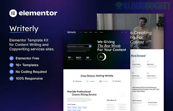 Writerly – Content Writing & Copywriting Elementor Template Kit 1.1.1