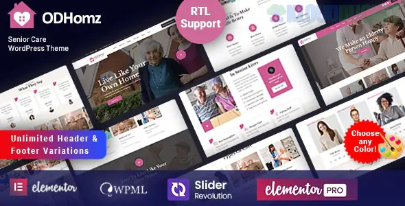 Odhomz - Senior Elderly Care WordPress Theme 1.9