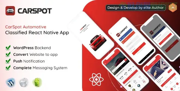 CarSpot - Dealership Classified React Native Android App + IOS 1.9.4