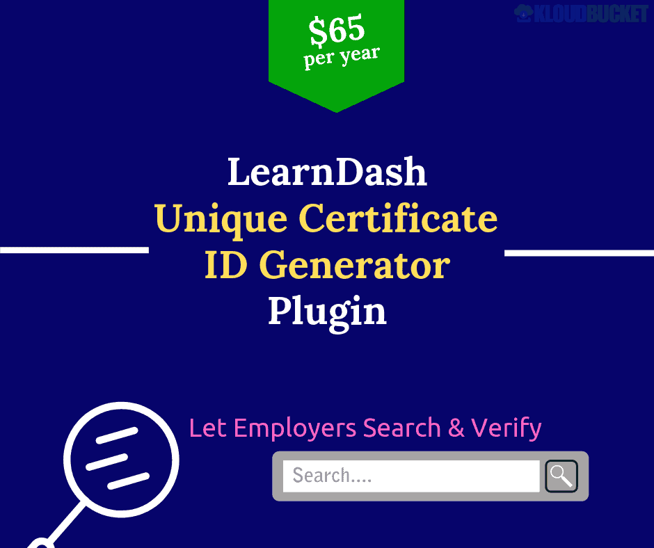 LearnDash Certificate Verification Unique ID Generator Plugin 3.7.6
