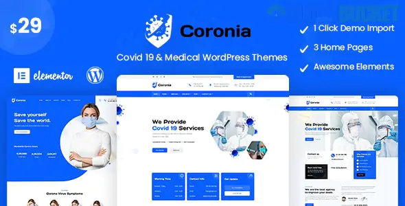 Coronia - Covid 19 & Medical WordPress Themes 1.0.0