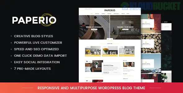 Paperio - Responsive and Multipurpose WordPress Blog Theme 2.9
