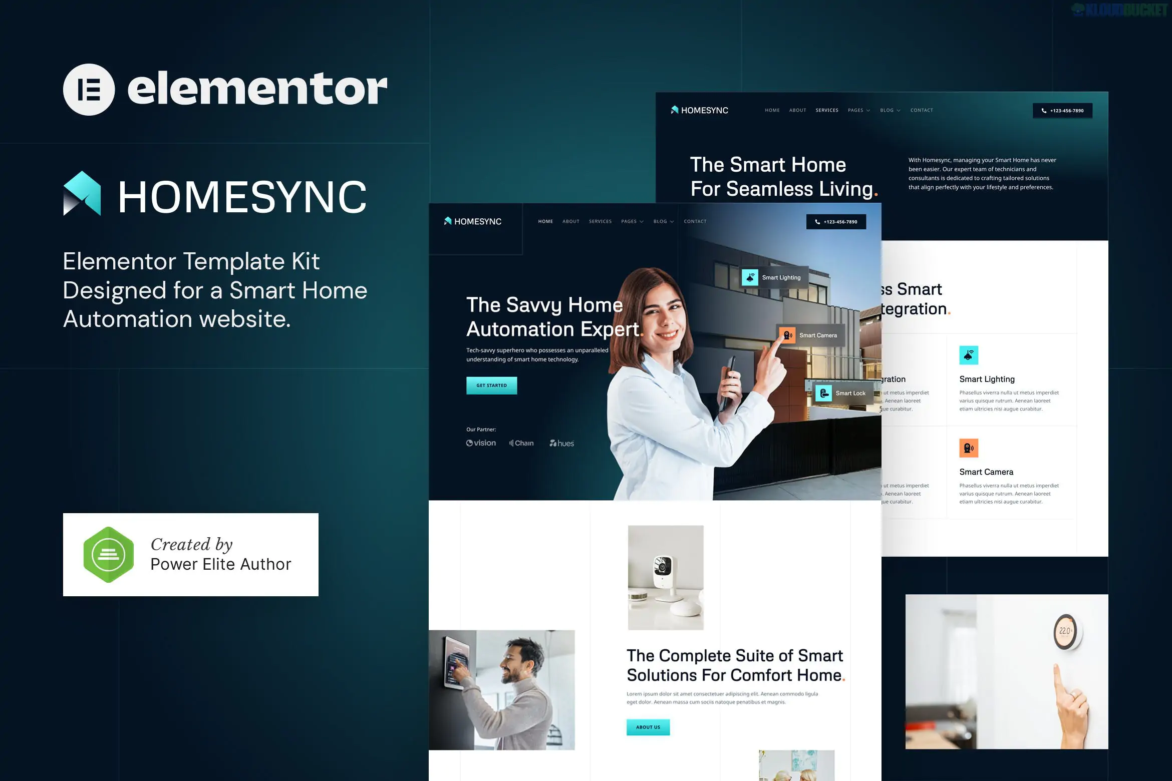 Homesync - Smart Home Automation Elementor Template Kit