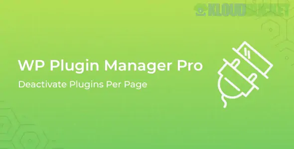 WP Plugin Manager Pro - Deactivate Plugins Per Page 1.4.4