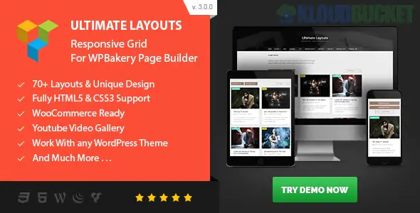 Ultimate Layouts - Responsive Grid & Youtube Video Gallery - Addon For WPBakery Page Builder 3.0.8