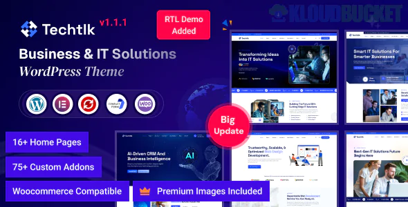 Techtlk - Business & IT Solutions WordPress Theme 1.1.1