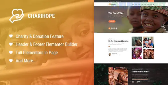Charihope - Charity and Donation WordPress Theme 1.1.2