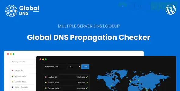 Global DNS - Multiple Server - DNS Propagation Checker - WP 3.2.0