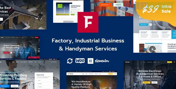 Fortis - Factory Industrial Business & Handyman Services WordPress Theme 1.0.0