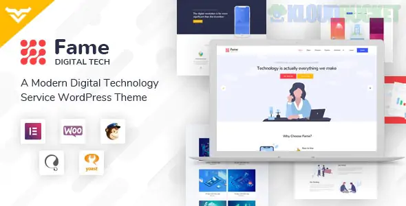 Fame - Digital Technology/Service WordPress Theme 1.4