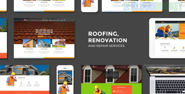 Roofing - Renovation & Repair Service WordPress Theme 3.6