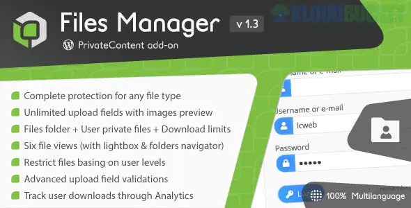 PrivateContent - Files Manager add-on 1.7.0